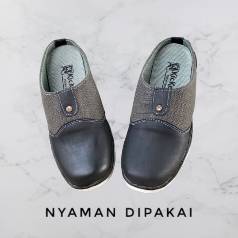 Sepatu sandal selop/sandal sepatu pria/ sandal bustong/ sandal slip on/ COD/ bayar ditempat