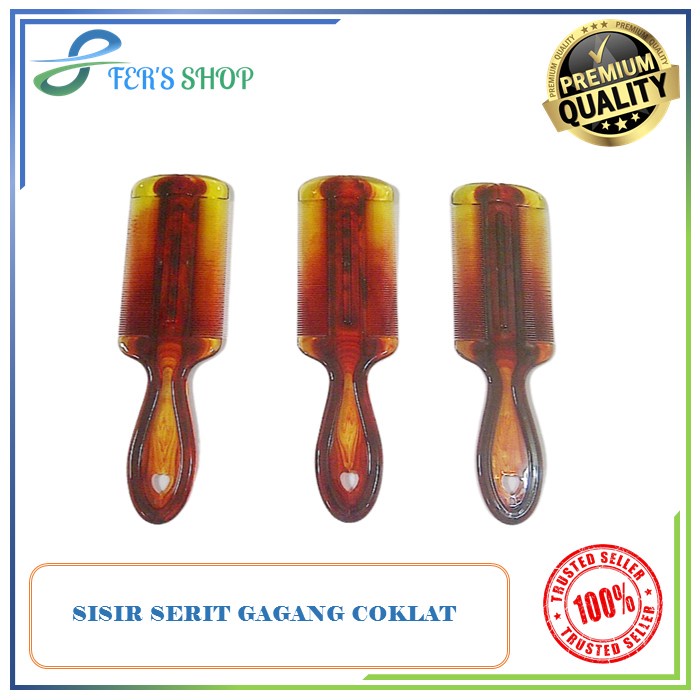 Sisir Serit gagang / Sisir Serit coklat bening / Sisir kutu / Sisir serit import