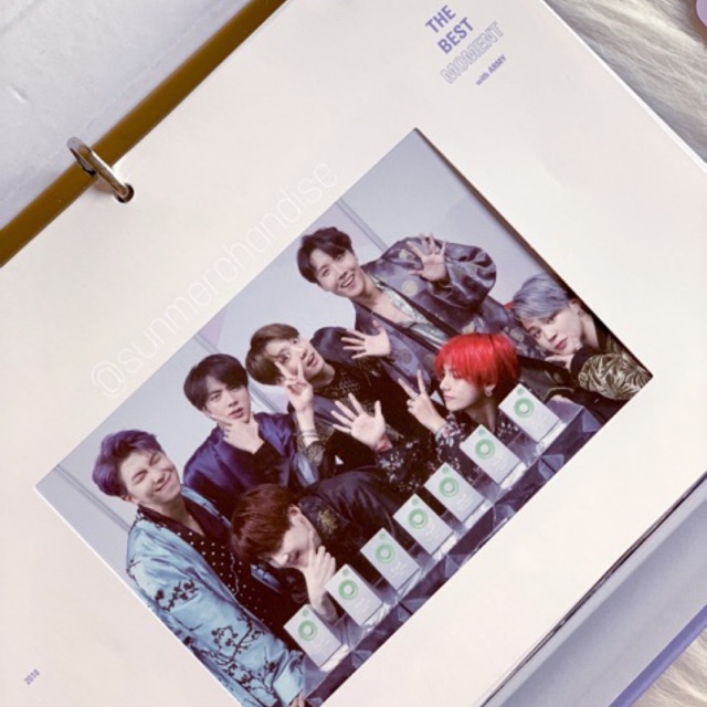 BTS Official OT7 Postcard with Frame from Memories of 2018 / Sharing Goods