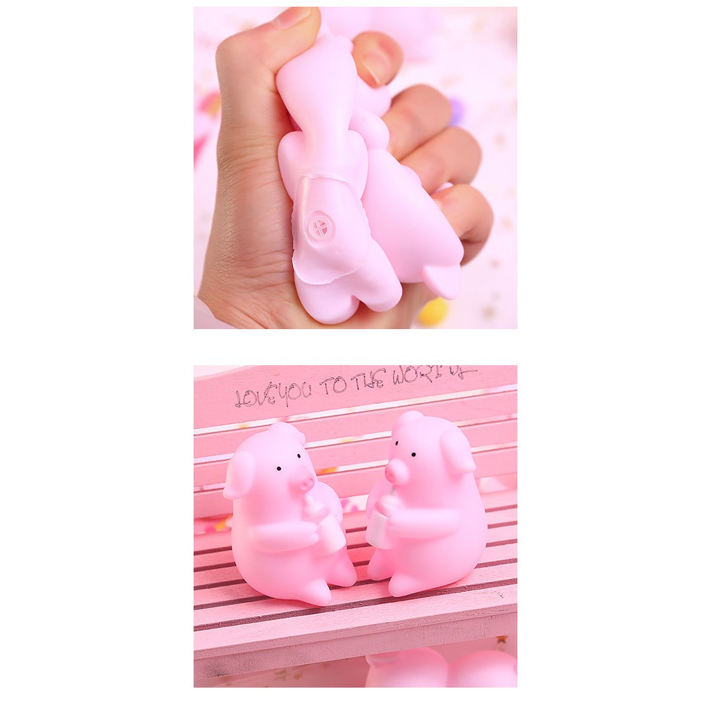 Mainan Lucu PIg Mini Merah Muda Mainan Anak