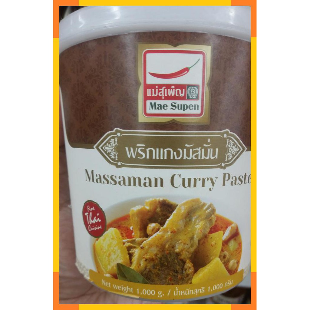 

Mae supen | massaman curry paste | 1000 gr | product of thailand