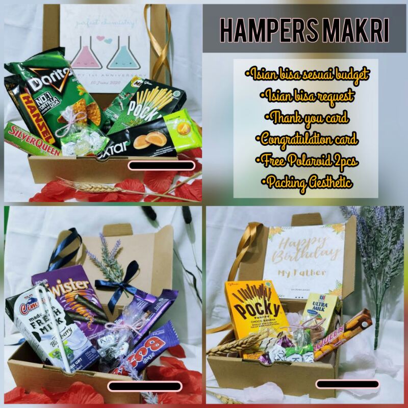 

Hampers Snack Box, paket 3 [Gift Box] Free Polaroid