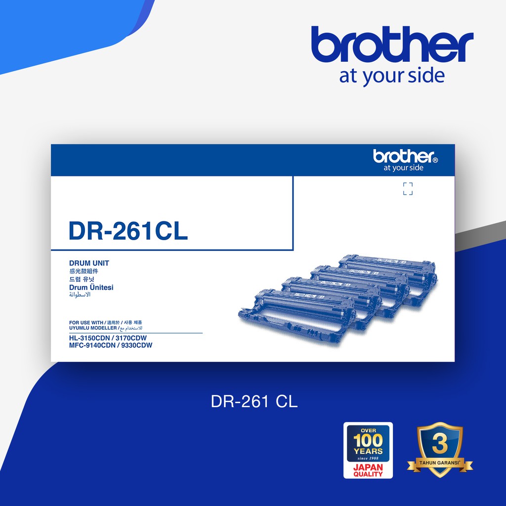 Drum Toner Brother Original DR261 CL for HL-3150CDN, HL-3170CDW, dll - Original Resmi