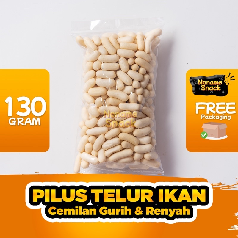 NoName Snack - Pilus Telur Ikan Cemilan Grosir 130G