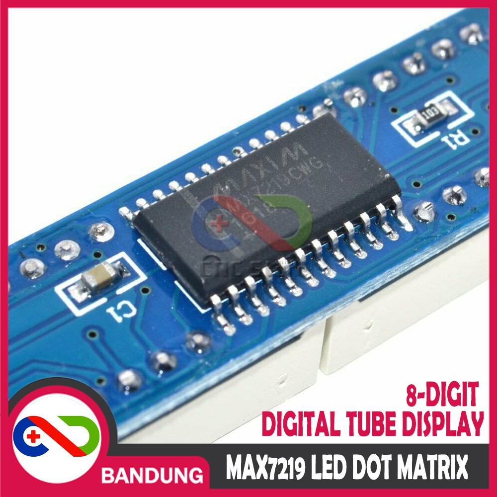 MAX7219 LED DOT MATRIX 8-DIGIT DIGITAL TUBE DISPLAY CONTROL MODULE FOR ARDUINO