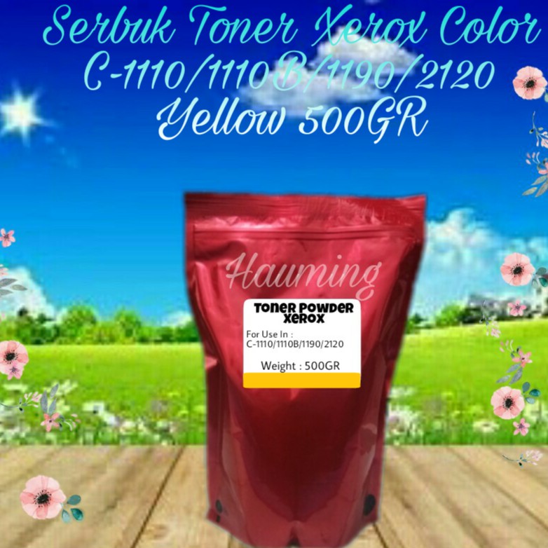 Serbuk Toner Xerox Docuprint DP C1110 C1110b C1190 C2120 C-1110 1110b 1190 2120 Yellow 500gr