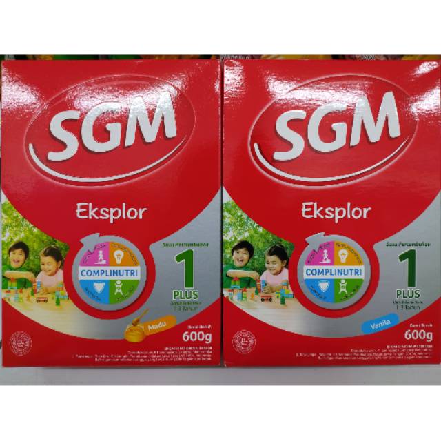 

SGM EKSPLOR 1 PLUS 1-3 TAHUN RASA MADU & VANILLA 600GR