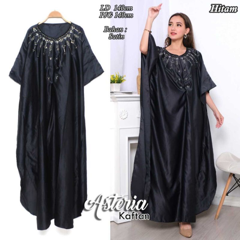 Arnis Kaftan Asteria Kaftan Jumbo Busui Friendly Bahan Santai