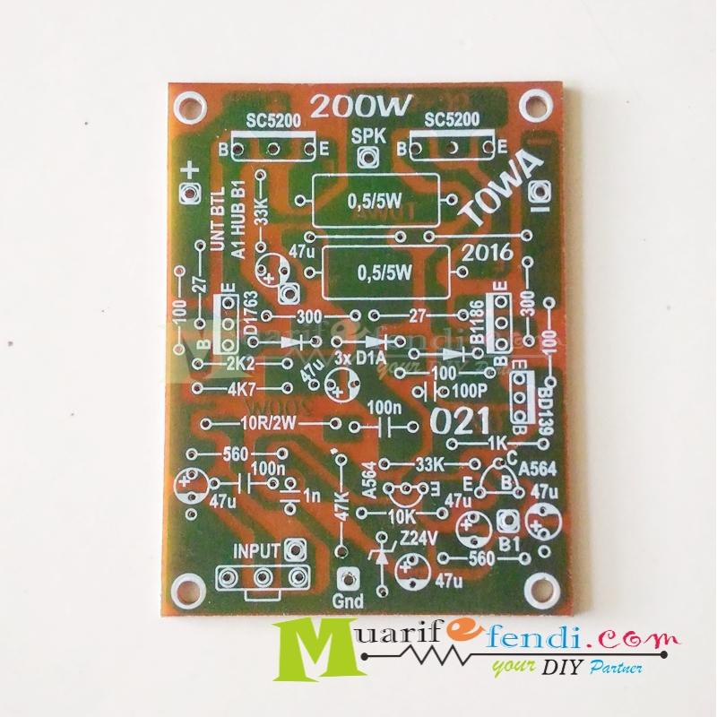 PCB Power Amplifier 200Watt MONO TOA TOWA