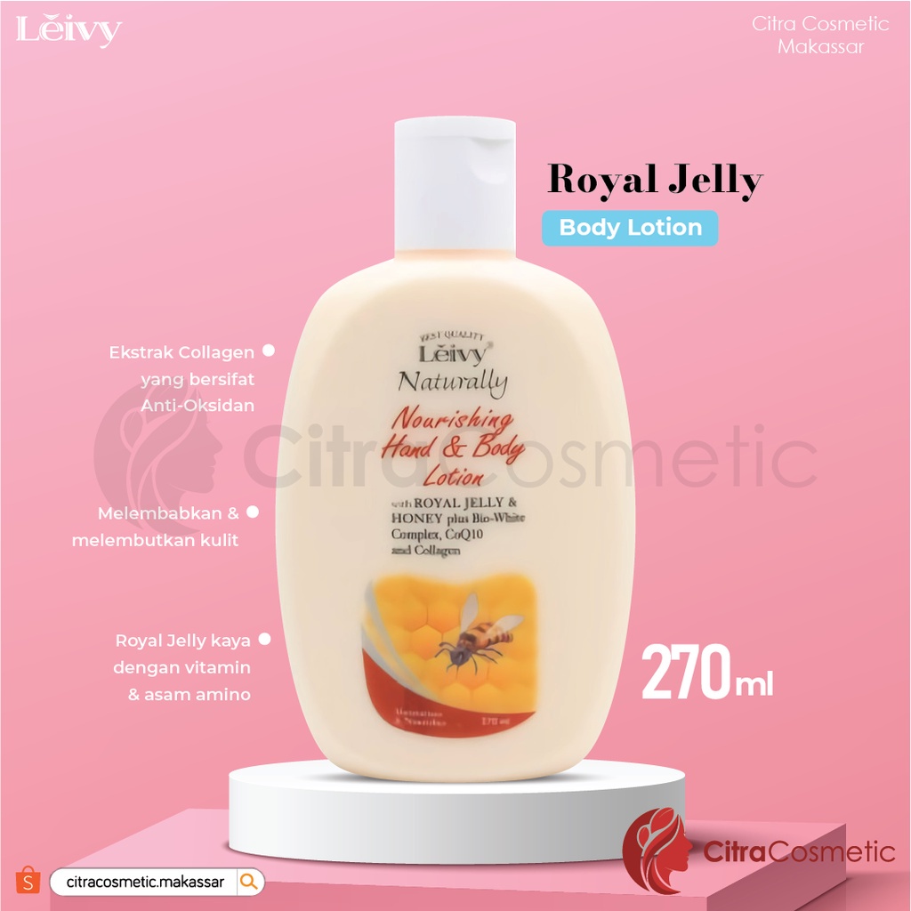 Leivy Hand Body Lotion  Goats Milk &amp; Royal Jelly 270 Ml