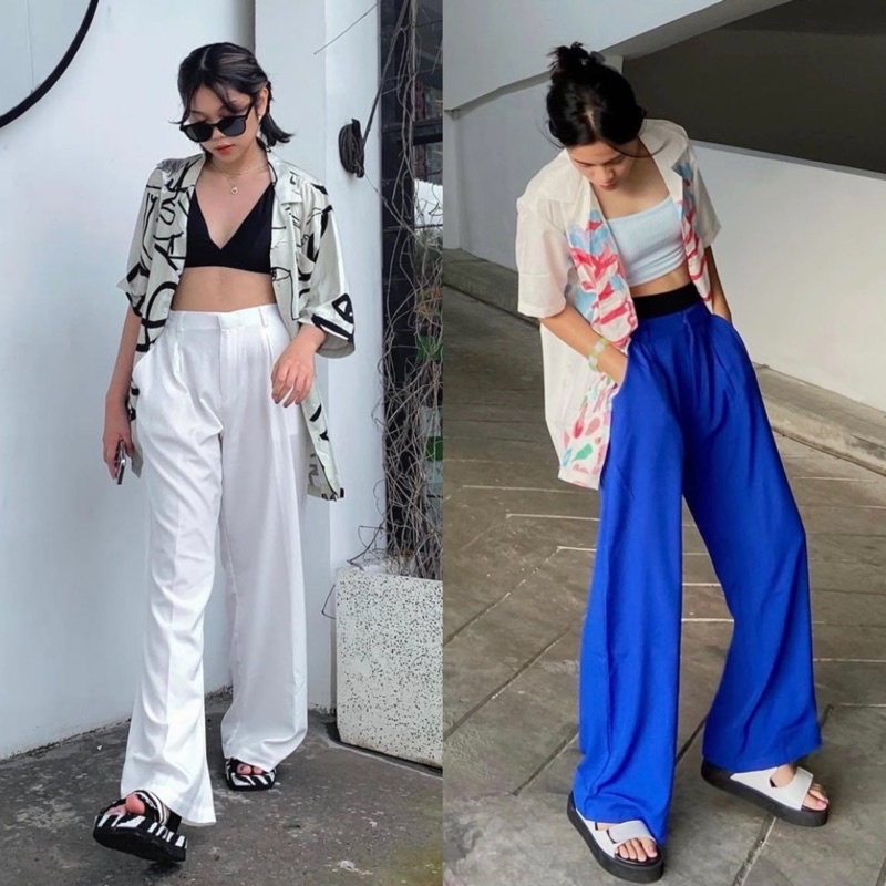 CLOVER WIDE PANTS (HIGHWAIST PANTS)