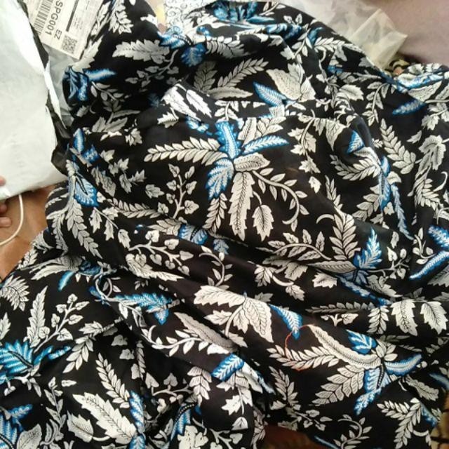 Batik Couple Keluarga Sania Ruffle Ori Ndoro Jowi Dnt Blarak