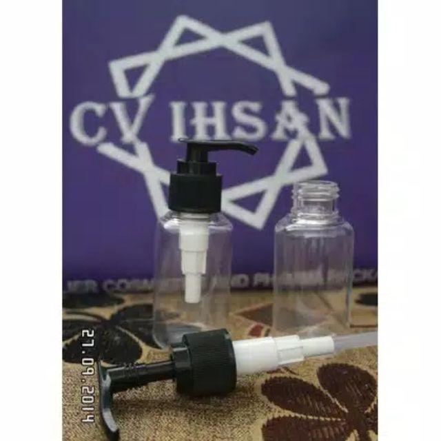 Botol Pet Tub 60 Ml Nat Pump Hitam