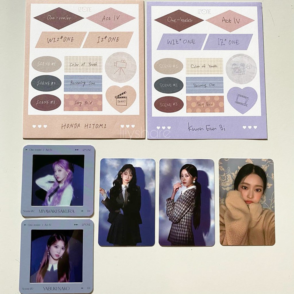 (Sharing) IZ*ONE Onereeler Album Scene 2 Photocard Film Card IZONE One-reeler