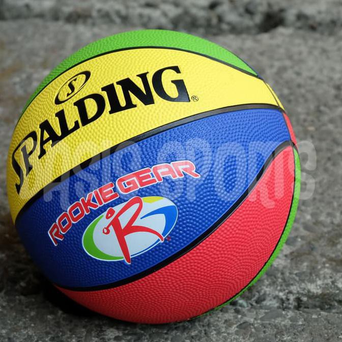 Wow Bola Basket Anak Spalding Rookie Gear  Jr Nba Size 5 Rubber Berkualitas