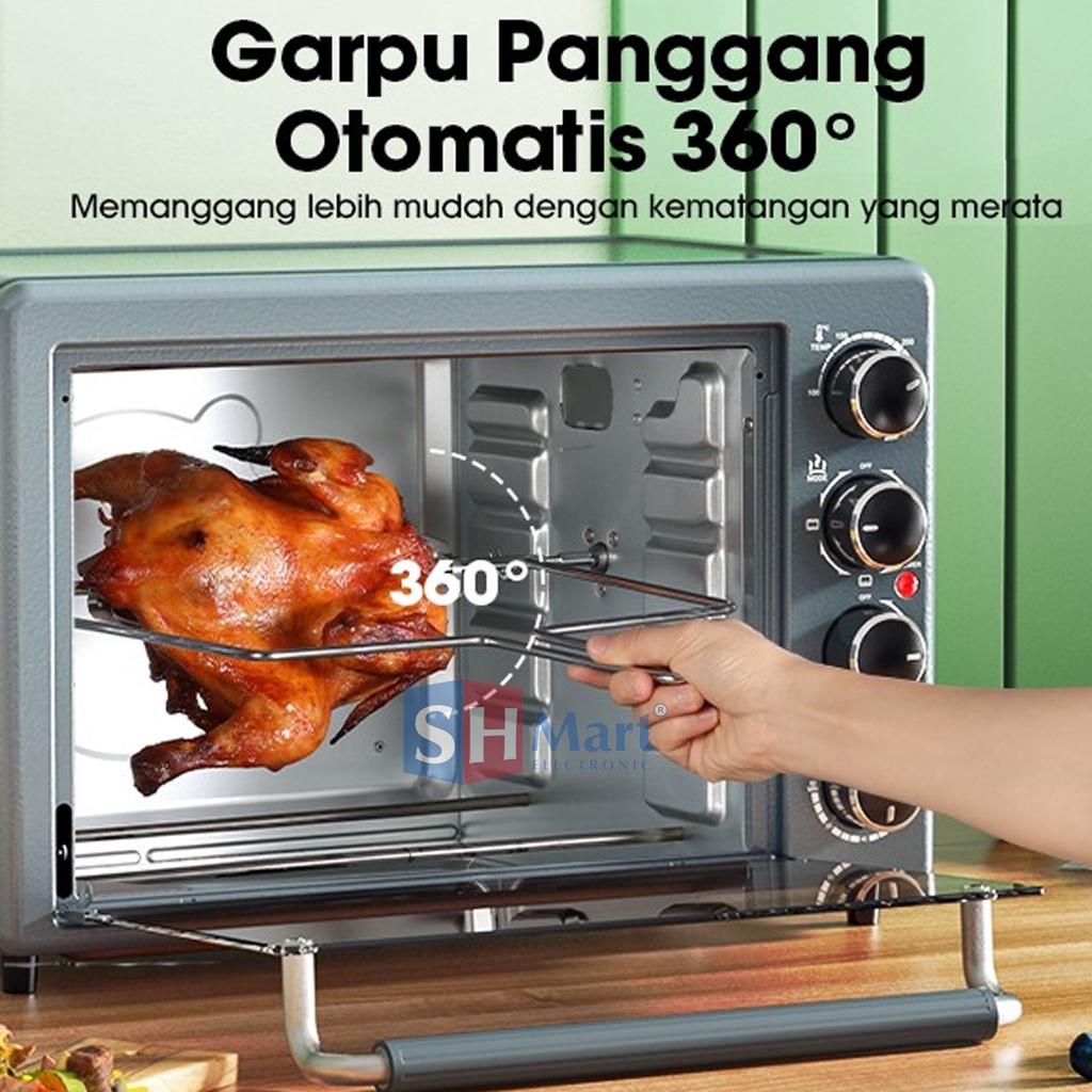 OVEN LISTRIK SAMONO KAPASITAS 35 LITER SWEOG35 DAYA RENDAH 400W GARANSI RESMI