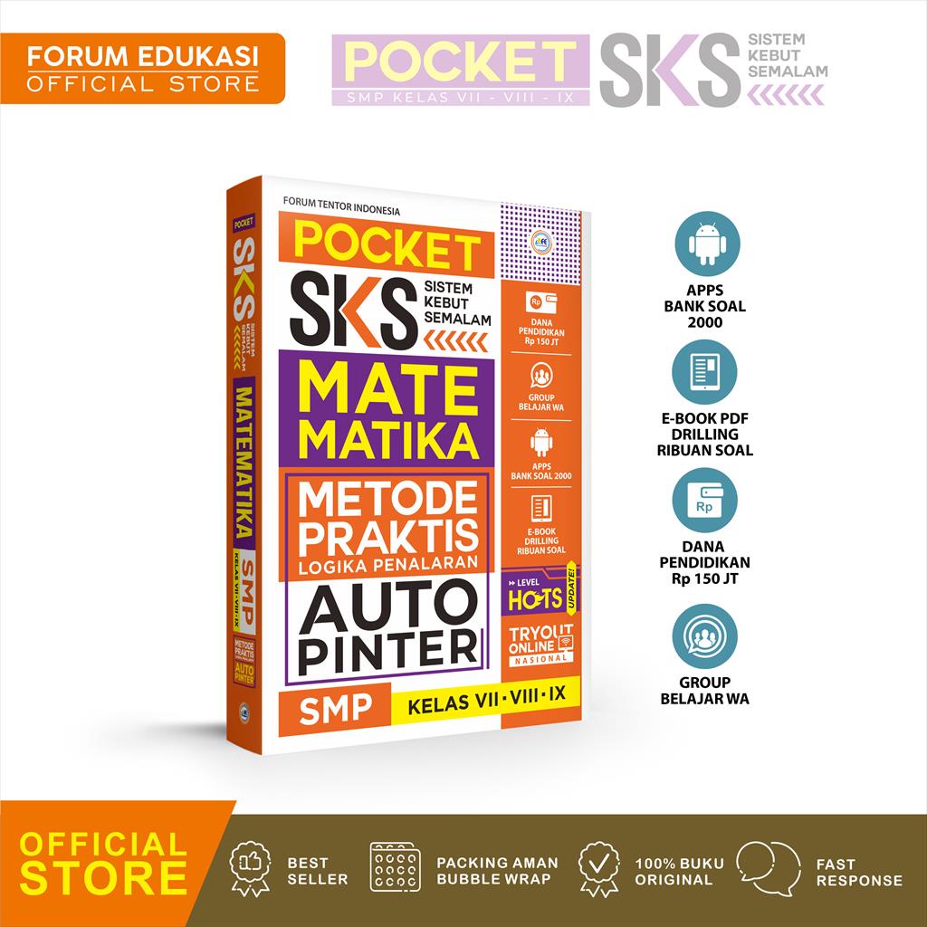 Pocket Sks Matematika SMP Best Seller Terlengkap