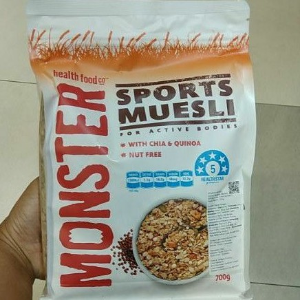 

MONSTER HEALTH FOOD Sports Muesli For Active Body 700g