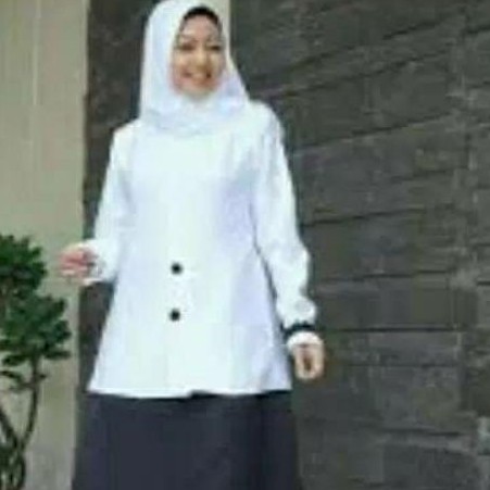 GAMIS HITAM PUTIH. SAMAIRA || TOYOBO || DINNARY HIJAB