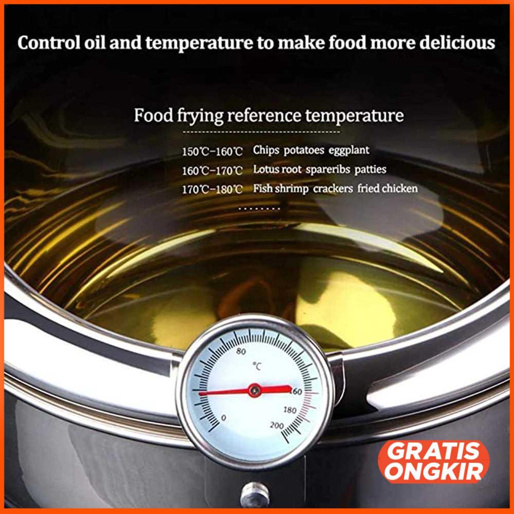 Panci Masak Japanese Deep Frying Pot Thermometer - KC0405 24cm