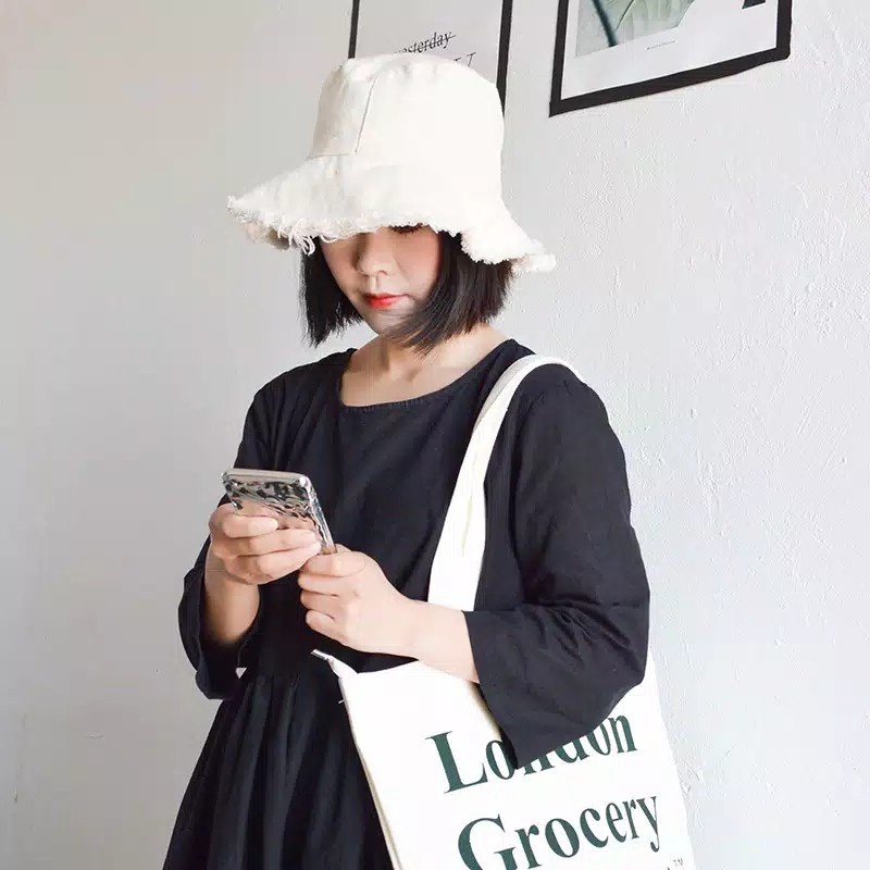 Bucket Hat Rawis / Topi Bucket Rawis Laki Perempuan Korean Style TERMURAH HS