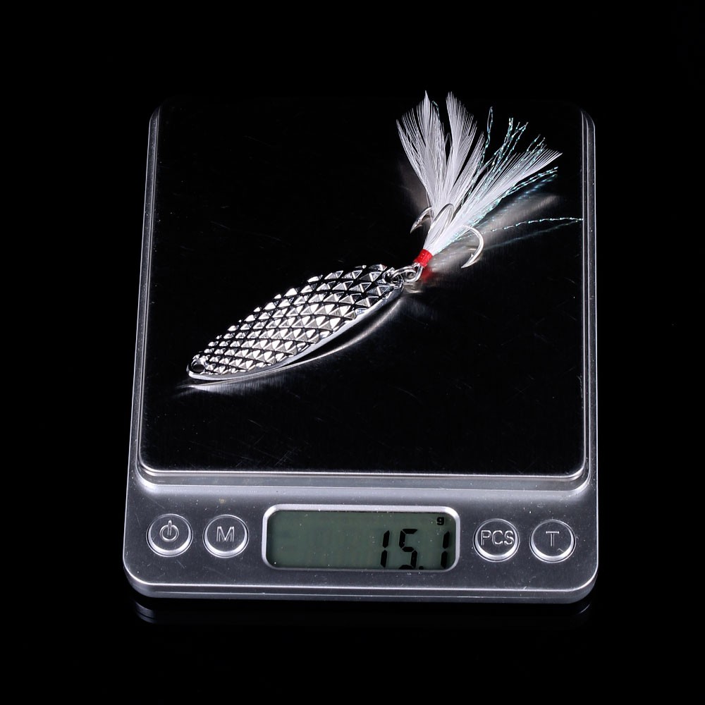 Hengjia 2pcs Umpan Pancing Sendok Spinner Sequin 5g / 7.5g / 10g / 15g / 20g