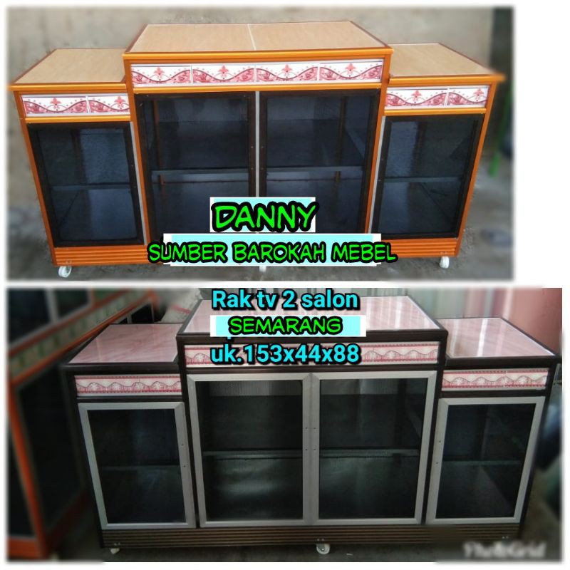 Meja rak tv 2 salon speaker (Khusus Semarang dan sekitarnya)