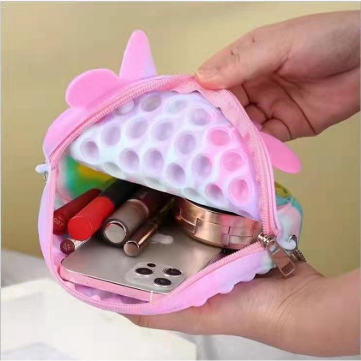 Pop it Unicorn Tas Pop it Anak Dompet Pop it Tas Selempang Anak Wanita Tali Kain Berkualitas Import tas tas ukuran besar