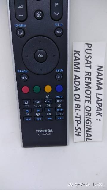 REMOTE REMOT TV LED TOSHIBA REGZA CT-90319 LCD ORIGINAL ASLI