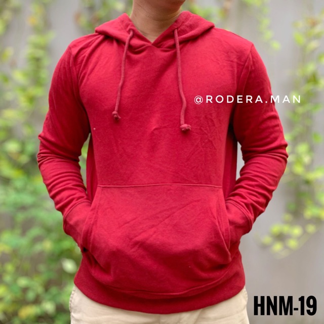 Jaket Hoodie H&M Mens Basic Divided Original HnM19