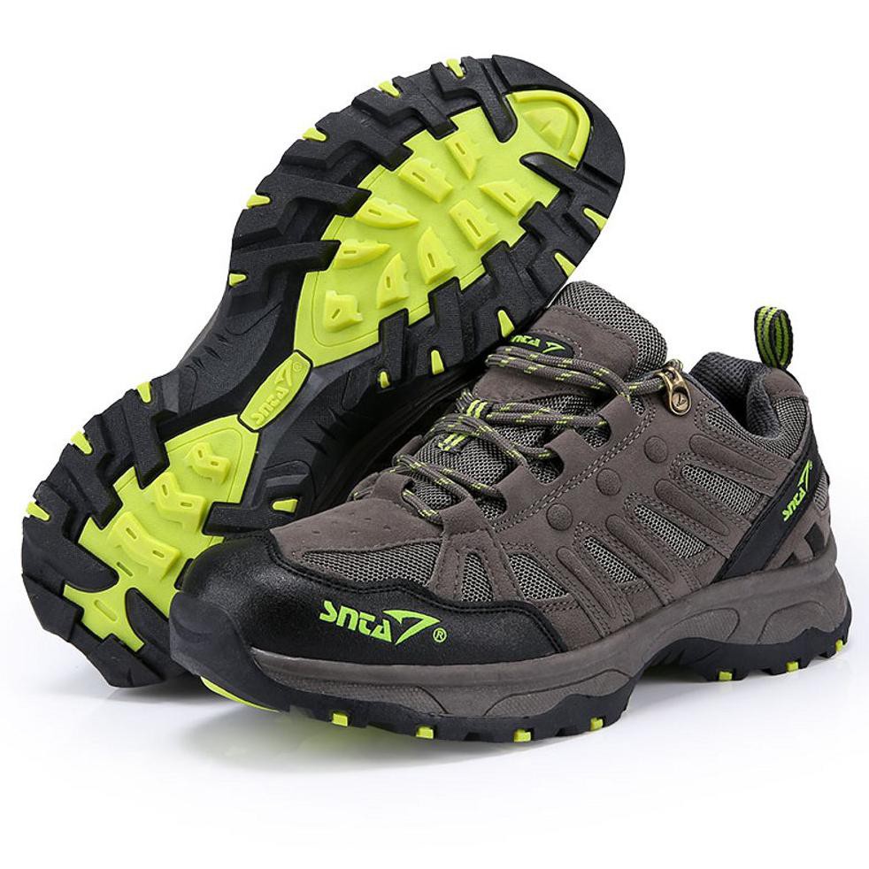 TERLARIS  Sepatu Gunung Semi Boot SNTA 433 Warna Green Hijau - Sepatu Hiking Pria TERBARU