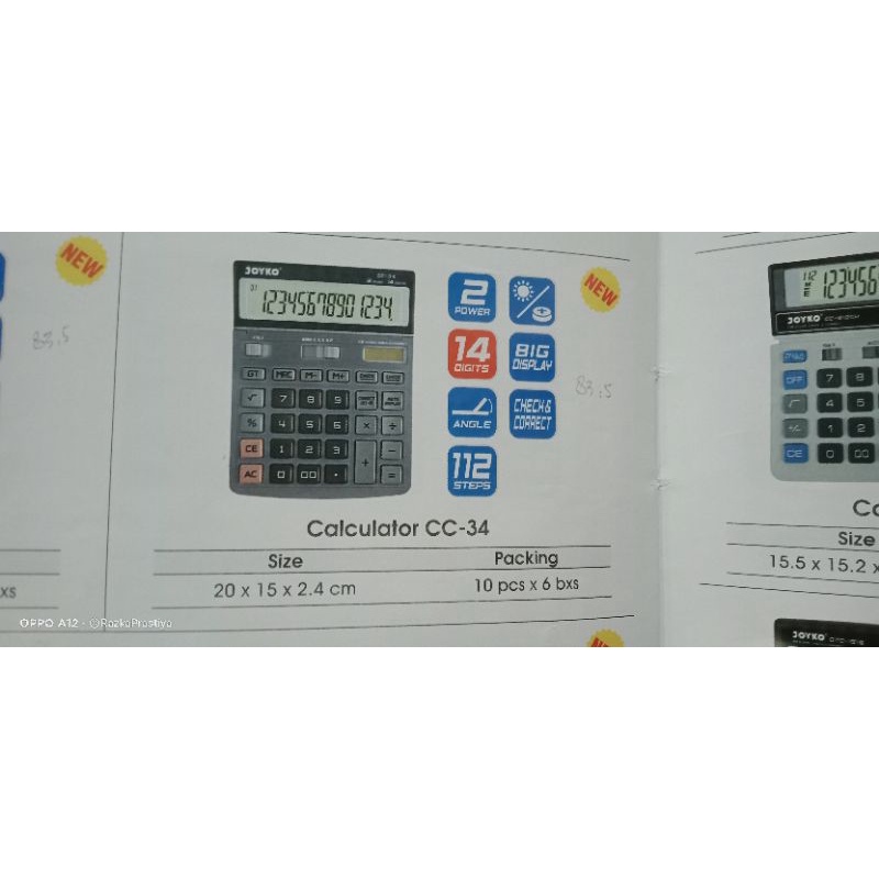 

kalkulator joyko cc 34