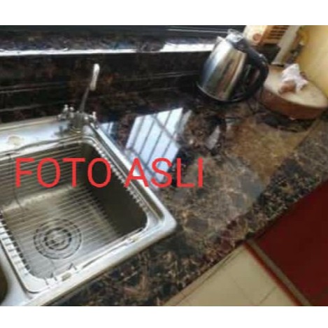 BOSJKT288 Wallpaper Stiker Motif Marmer Anti Air 60cm x 3meter