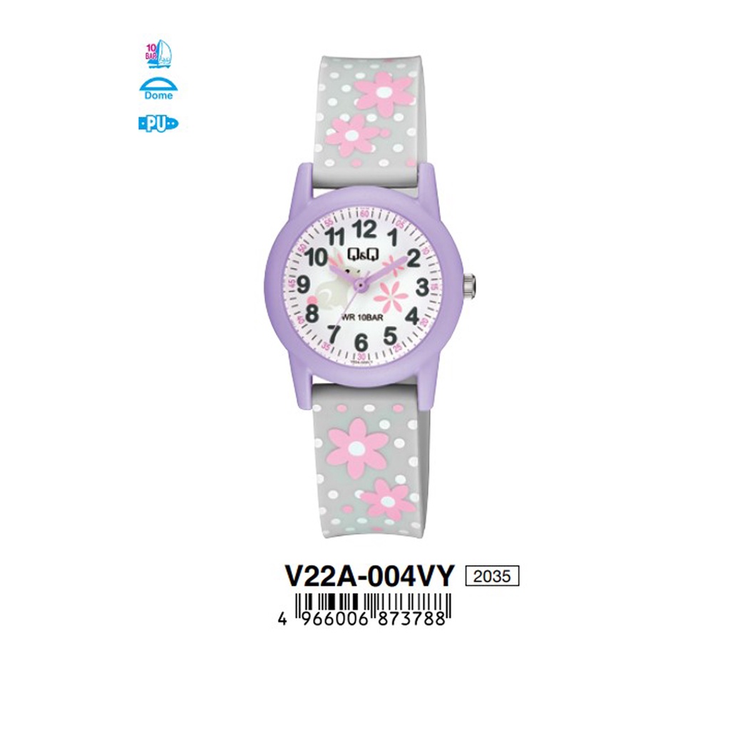 SALE Jam Tangan Anak Lucu Colorful Motif Rubber Analog Original Q&amp;Q QNQ QQ V22A Series