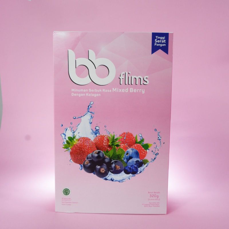 BB FLIMS MINUMAN SERAT DENGAN KANDUNGAN KOLAGEN 1 BOX ISI 16 SACHET