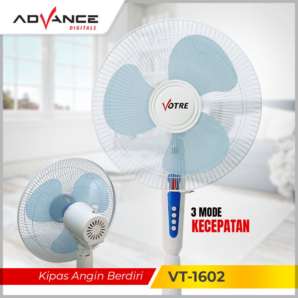 【Garansi 1 Tahun】Advance Kipas Angin Stand Fan 16 inch VT-1602