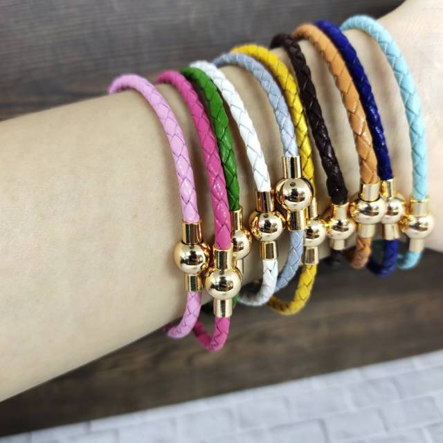 Fifi Fashion Gelang Tali Kawat Anti Air Waterproof Untuk Charm Warna BARU 12#