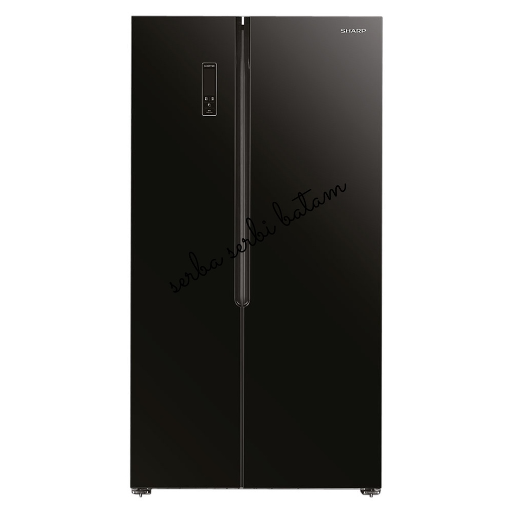KULKAS SHARP SJ-IS61G-BK SIDE BY SIDE INVERTER BKACK SJ-IS61GBK BATAM