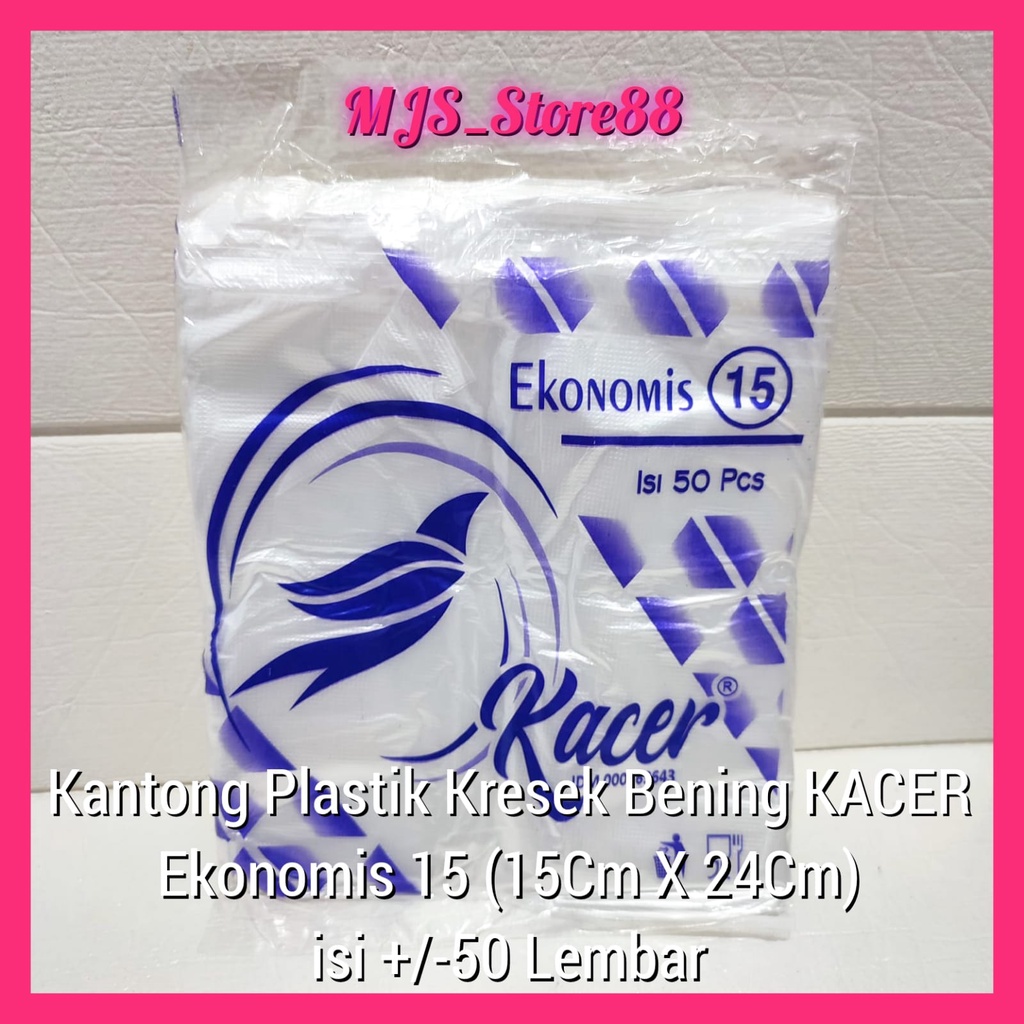 KANTONG PLASTIK KRESEK BENING EKONOMIS/HD kantong plastik kacer 15