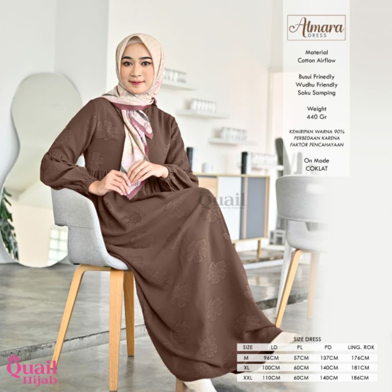 Gamis Wanita Quail Almara Dress