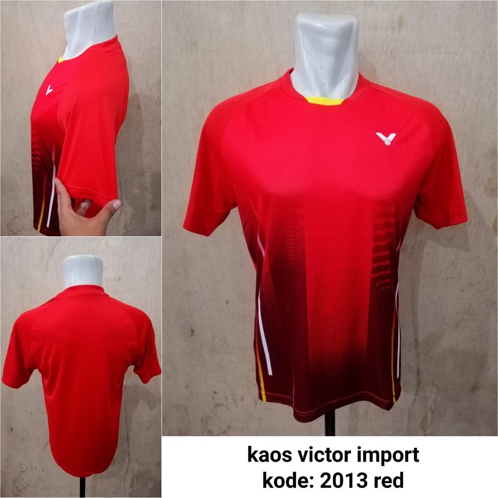 Baju badminton Victor 2013 kaos badminton import kaos victor bulutangkis