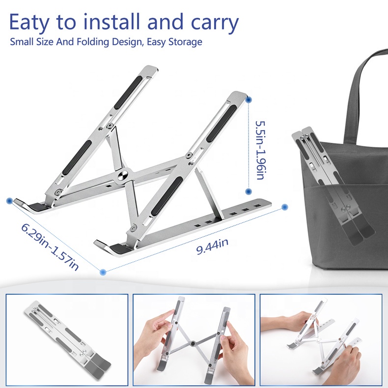 HOLDER STAND LIPAT LAPTOP - FOLDING STAND HOLDER LAPTOP MACBOOK IPAD