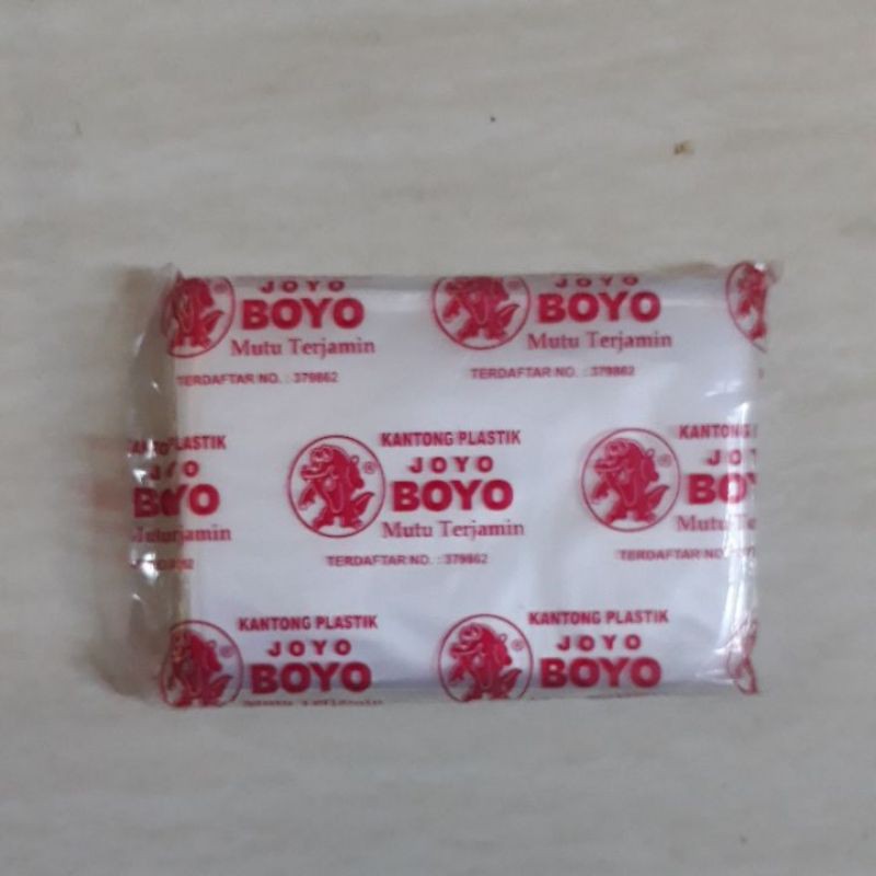 Plastik Joyo Boyo Buram 1/4 kg / Plastik Joyo Boyo 9x18 Buram