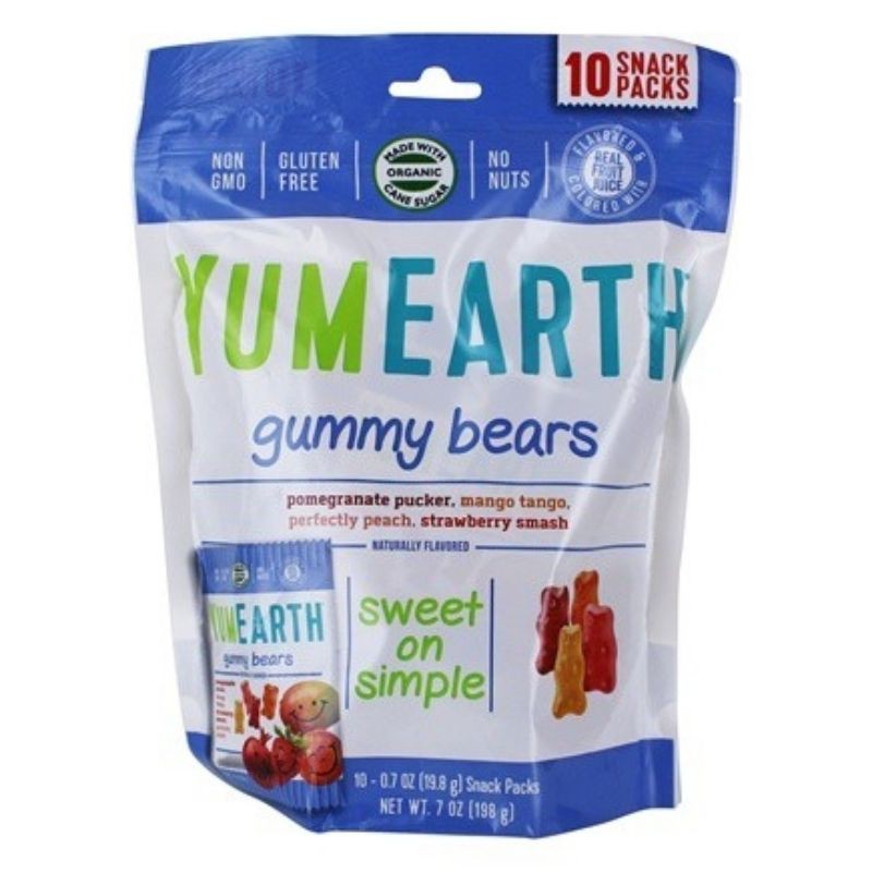 

Yumearth gummy bears organic Gummies- Yum earth Gummy Anak @10pack