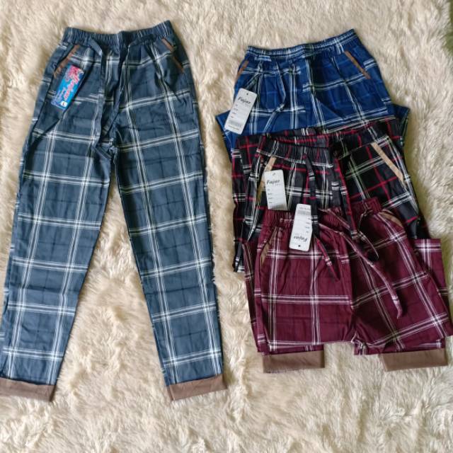 BAGGY PANTS PREMIUN ANAK/BEGGY PANTS KOTAK ANAK:5-9THN