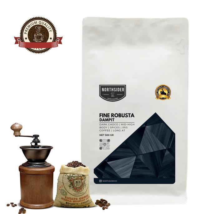 

BIJI KOPI FINE ROBUSTA DAMPIT - 500GR NORTHSIDER COFFEE - BIJI KOPI