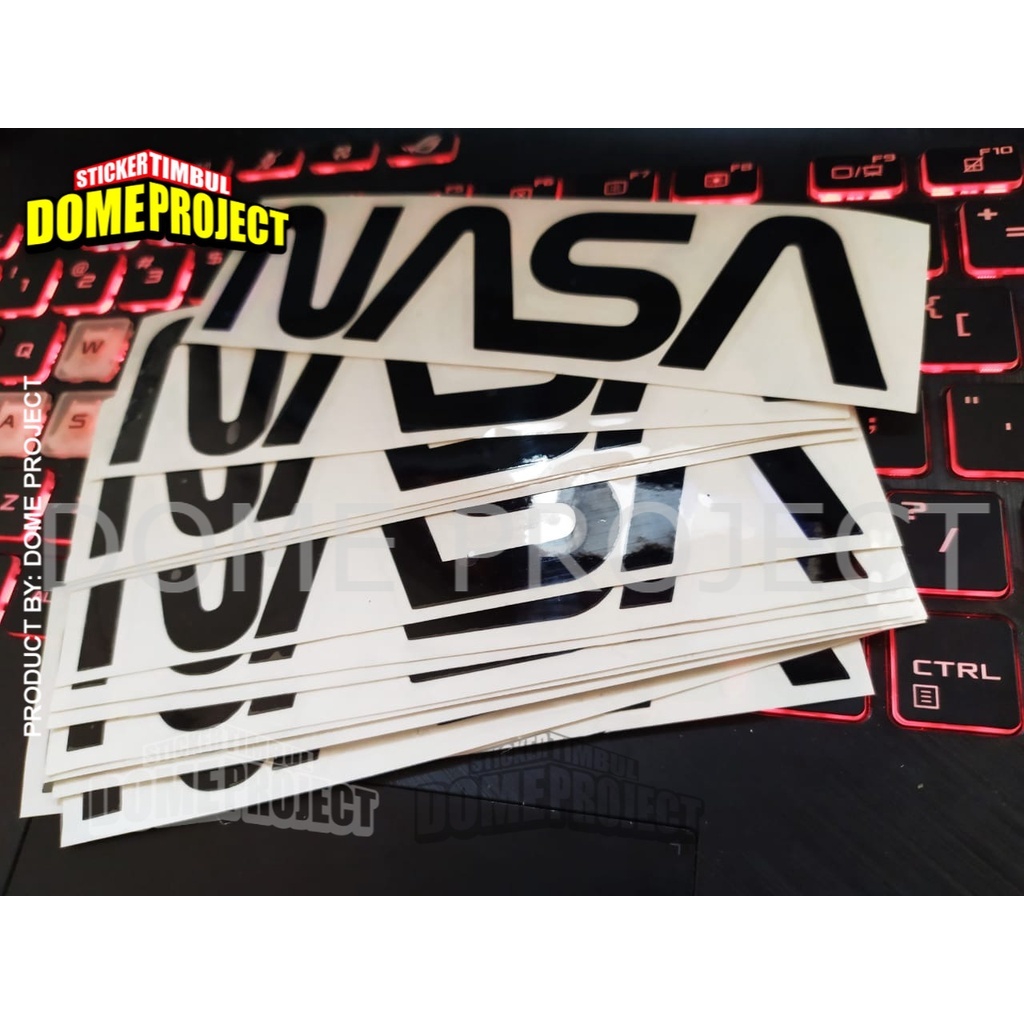 NASA STIKER CUTTING STIKER MOBIL STIKER WATERPROOF SATUAN STICKER MOBIL