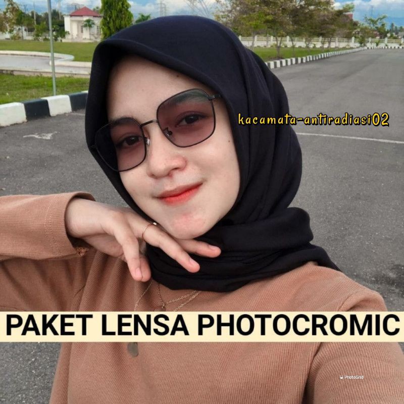 1318 KACAMATA MINUS LENSA PHOTOCROMIC ANTIRADIASI