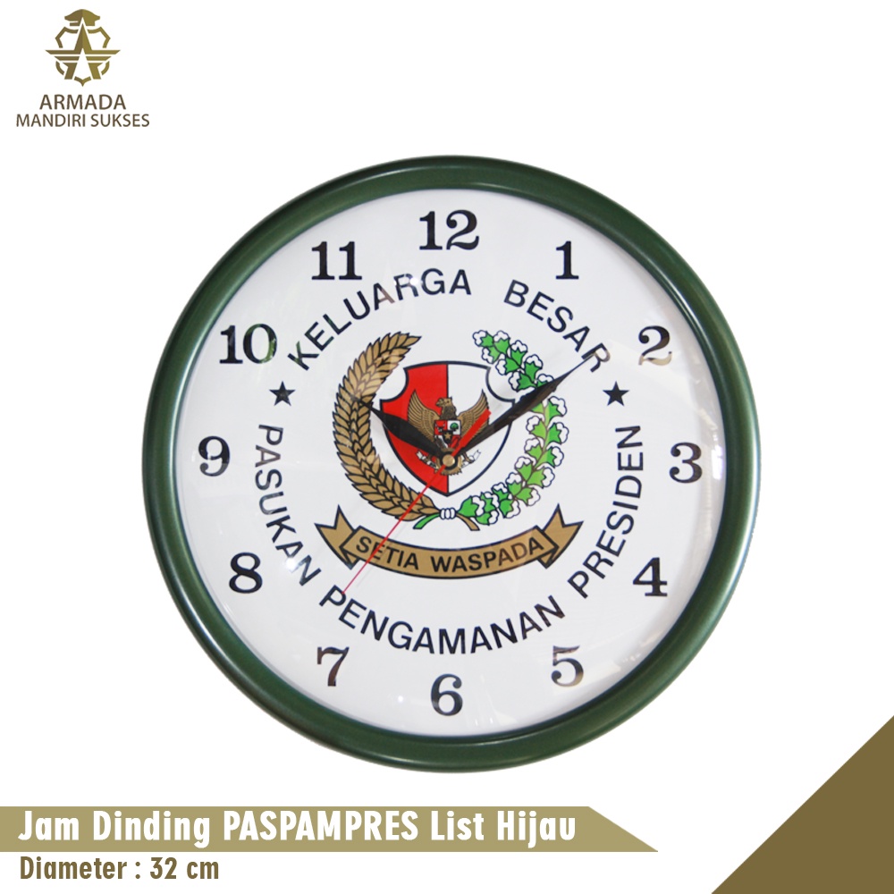 Jam Dinding Logo Paspampres - Jam Dinding Paspampres