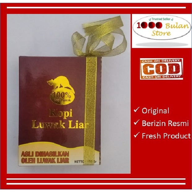 

Kopi Luwak Liar Original 100gram (Lampung Barat)